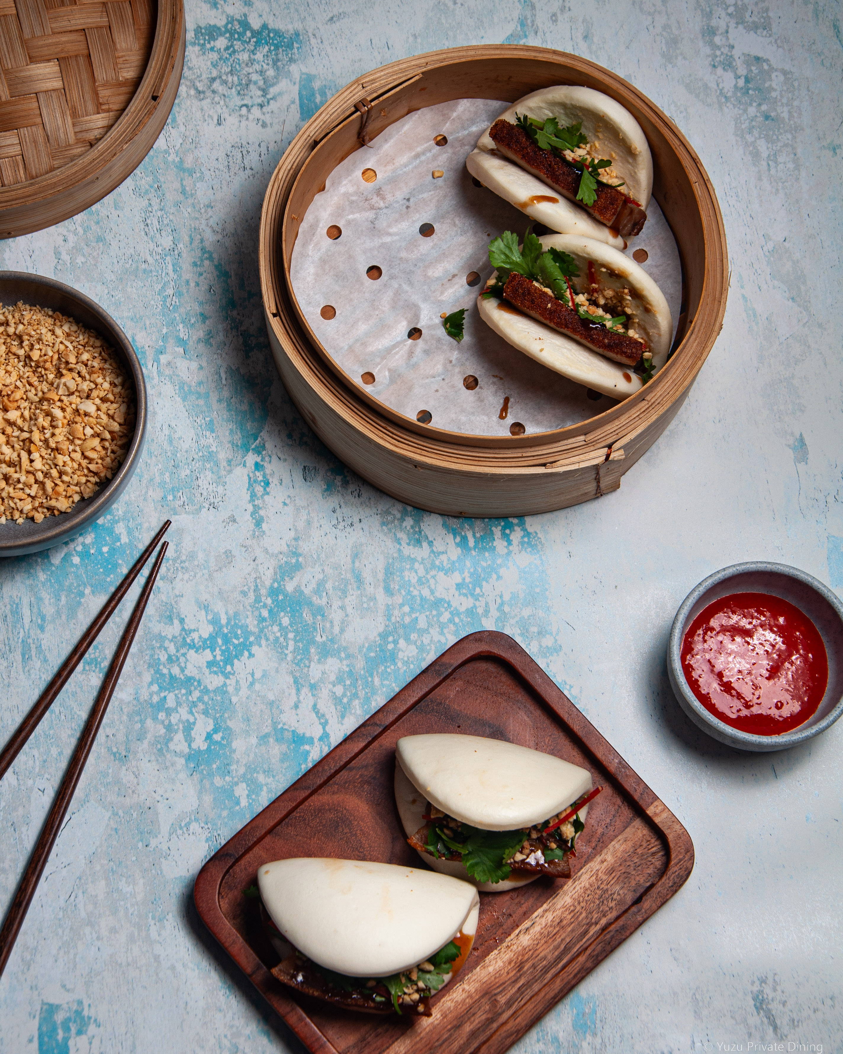 Bao Buns with Peanut & Coriander