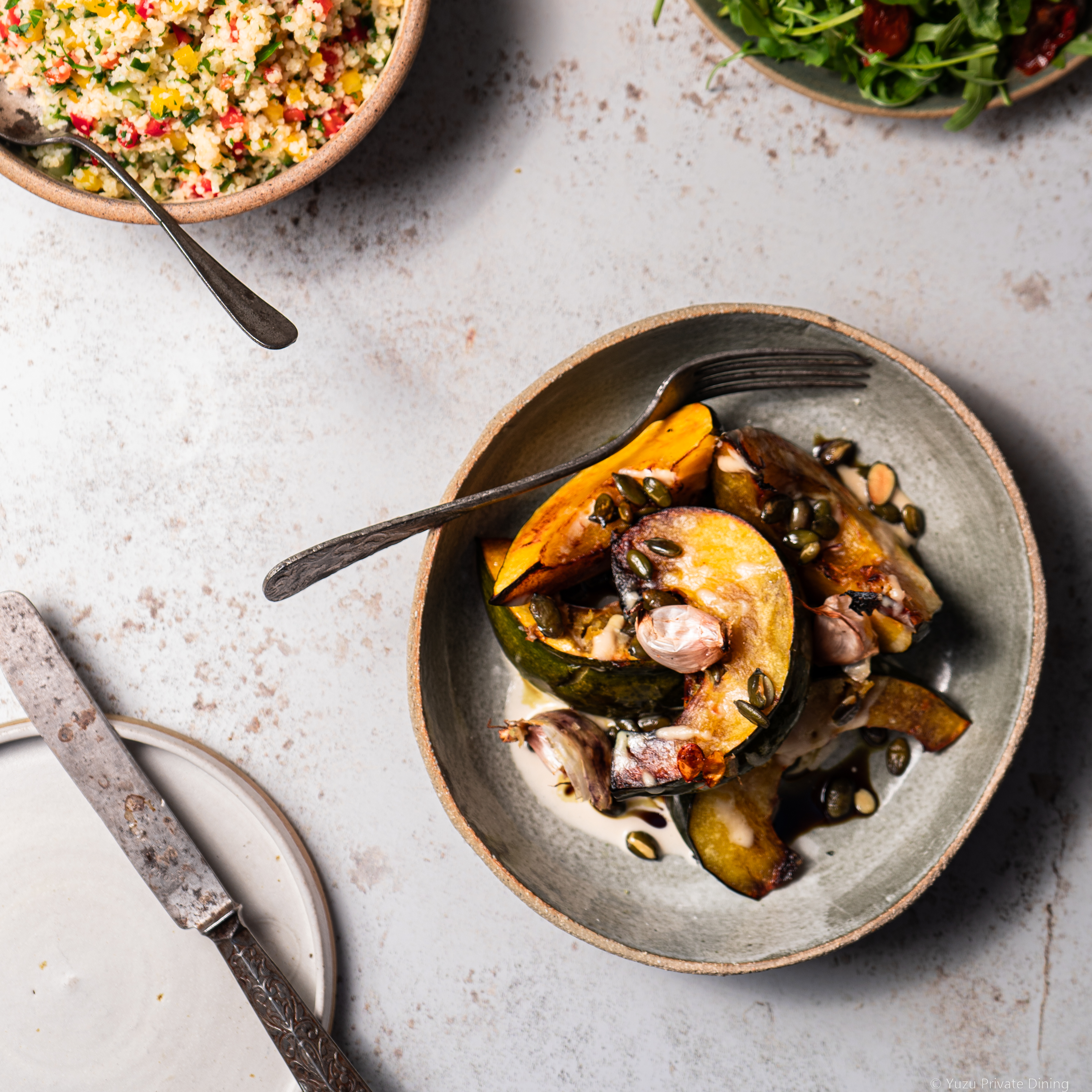 Roast Pumpkin & Tahini Salad